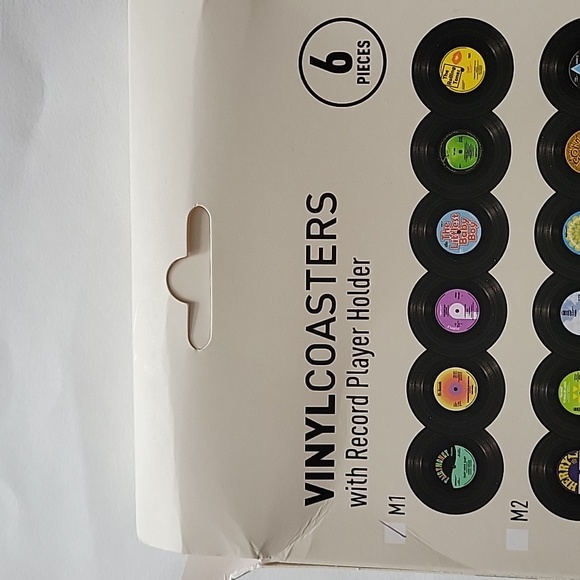VINYL Coaster Set on a Record Player Design - Picture 5 of 10